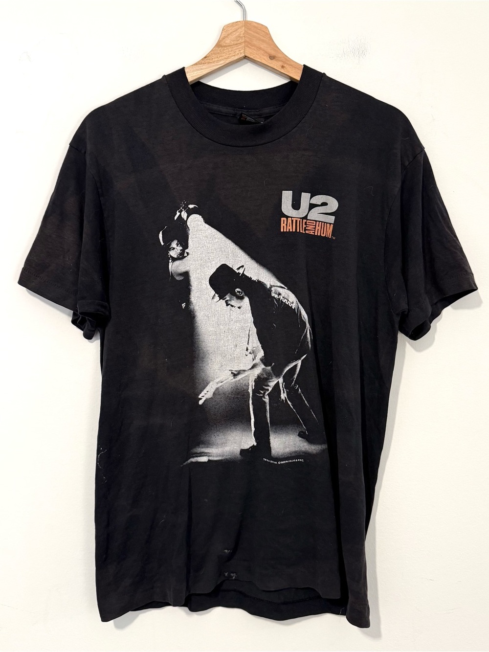 VTG 1988 U2 “Rattle and Hum” Live Album Single Stitch Graphic Tee